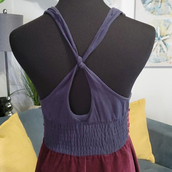 Free People Velvet/cotton BOHO dress - Picture 6 of 13